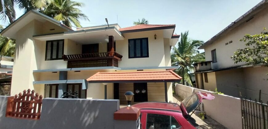 Semi furnished 3BHK compounded house for sale.