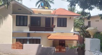 Semi furnished 3BHK compounded house for sale.