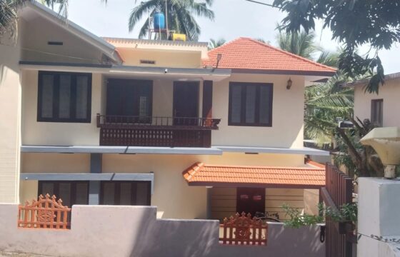 Semi furnished 3BHK compounded house for sale.